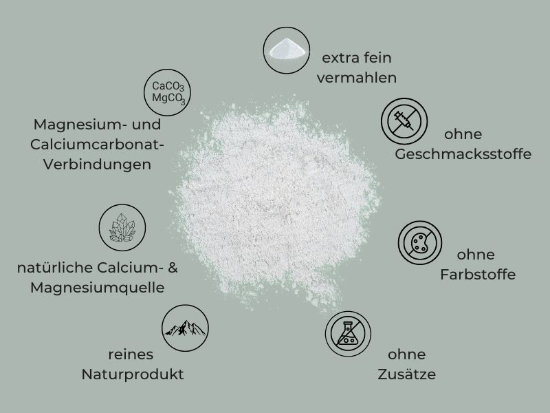 Dolomitpulver 500 g, 99,1% Dolomit, fein vermahlen – deutsches Naturprodukt für Garten, Industrie, Hobby Dolomitpulver 500 g, 99,1% Dolomit, fein vermahlen – deutsches Naturprodukt für Garten, Industrie, Hobby