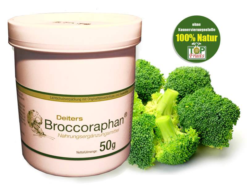 Broccoraphan®, 50g gefriergetrocknetes Pulver aus Brokkolisprossen, definierter Sulforaphangehalt