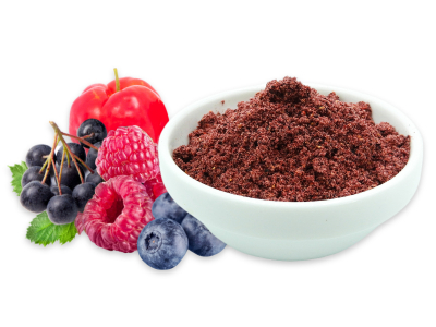 Pink Powder - Premium, Pulver aus roten und blauen Bio Beeren
