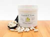 Vitamin C Forte - 1000mg - 365 Stück - Time Release - vegan - mit Hagebuttenextrakt