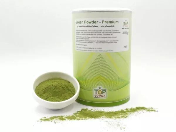 Green Powder Smoothiepulver, grünes Smoothie-Pulver, vegan, 400g