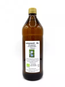 Bio-Leinöl (Leinsamenöl) - besonders mild, kaltgepresst, kbA 750ml