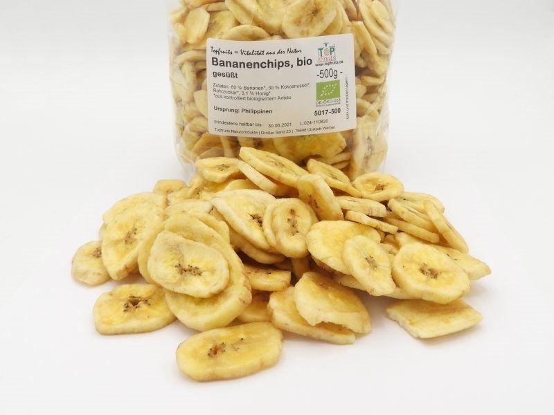 Bio Bananenchips kaufen | aus den Philippinen » knackig &amp; aromatisch
