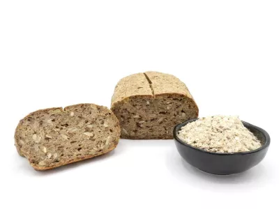 Backmischung, bio kbA, glutenfreie Brotbackmischung mit Braunhirse und Chia Samen