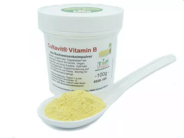 Cultavit® Vitamin B aus Buchweizenkeimpulver - 100g - Top Bioverfügbarkeit, vegan