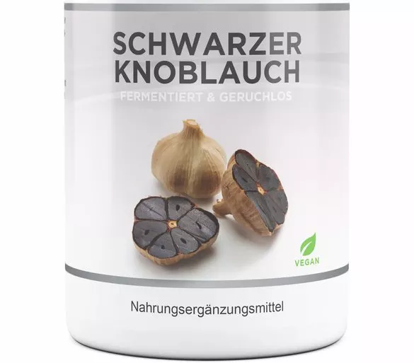 Schwarzer Knoblauch Extrakt - 180 Kapseln mit 750 mg, vegan, fermeniert und geruchlos