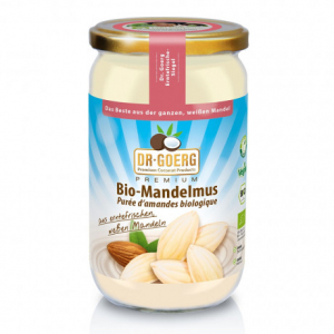 Mandelmus von Dr. Goerg, bio, Rohkost, vegan - 1000 g Glas - aus weißen süßen Bio Mandeln
