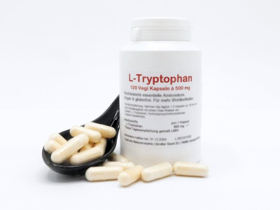 L-Tryptophan (Tryptophan) Kapseln - Vegane Kapsel mit 500 mg Tryptophan