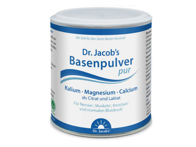 Basenpulver pur Mineralstoffmischung, 200g-Dose, Dr. Jacobs, vegan