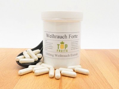 Weihrauch Extrakt Forte, 180 vegane Kapsel mit 85% Boswelliasäure, 1000mg pro Tagesportion