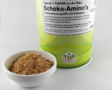 Proteinmischung Schoko-Amino's 60% , Proteinshake mit Kakao, vegan