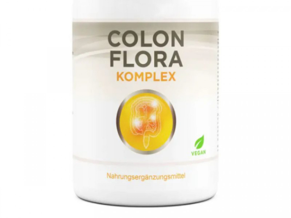 Colon Flora Komplex - 180 Kapseln - mit 140 mg Flohsamenschalen pro Kapsel, 6 Wochen Kur