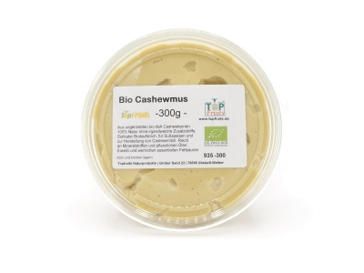 Cashewmus, 100% natur aus Bio kbA Cashewkernen, ideal als Aufstrich und für Cashewmilch