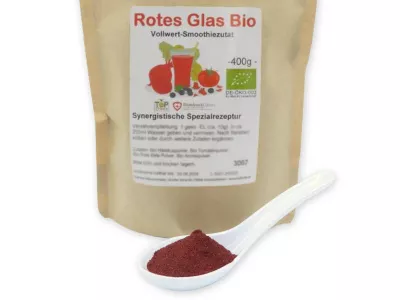 ROTES GLAS Smoothie-Pulvermischung, bio, 400g - Spezialrezeptur reich an Antioxidantien