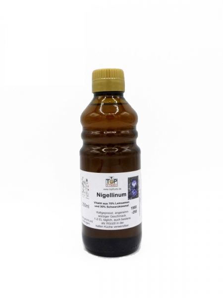 Nigellinum Würz-Vitalöl aus Leinsamen und Schwarzkümmel, kaltgepresst