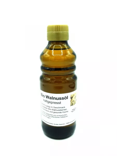 Walnussöl (Walnusskernöl), kalt gepresst, bio kbA