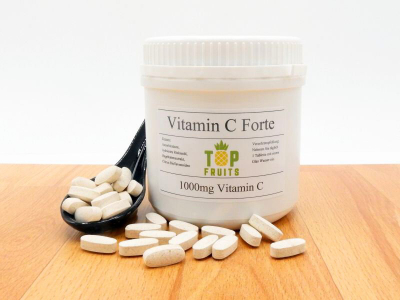 Vitamin C Forte - 1000mg - 365 Stück - Time Release - vegan - mit Hagebuttenextrakt