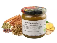 Honigzubereitung, bio kbA - 500g Glas - aus echtem Kornblumenhonig mit Gewürzen