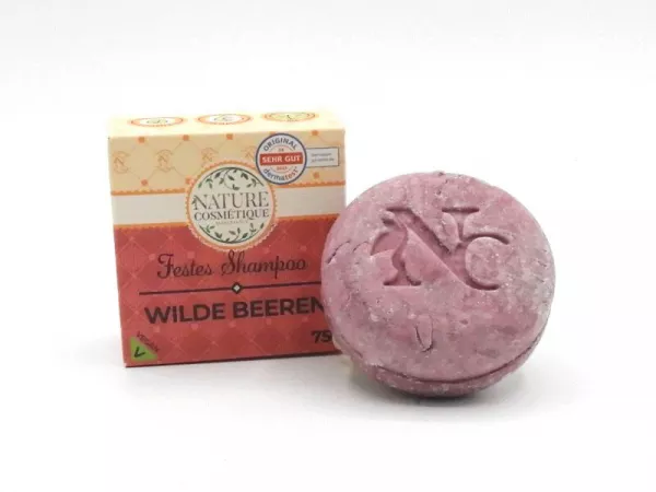 Festes Shampoo Wilde Beeren, 75 g, vegan, nachhaltig