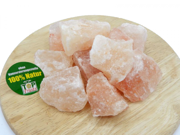 Kristallsalz aus Pakistan, Brocken, 1kg Beutel, natur ohne Beimengungen