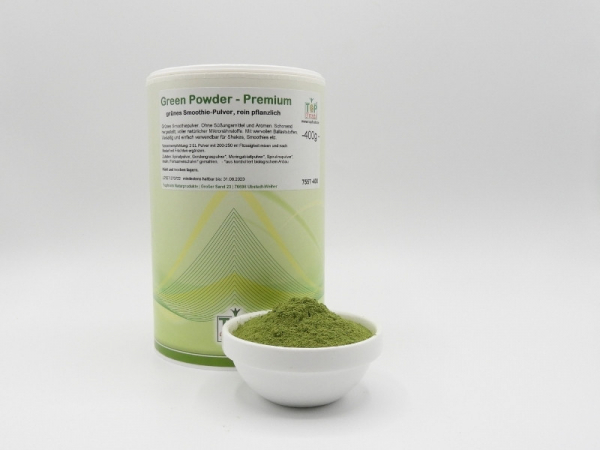 Green Powder Smoothiepulver, grünes Smoothie-Pulver, vegan, 400g