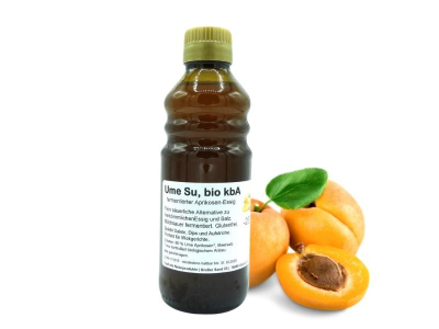 Ume Su, bio kbA, 250ml Flasche, milchsauer fermentierter Aprikosen-Essig