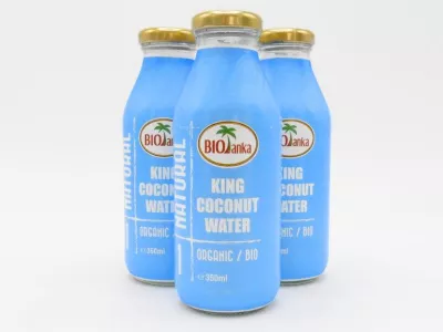 Bio Kokoswasser aus der gelben King Kokosnuss - 3er Pack zu je 350 ml