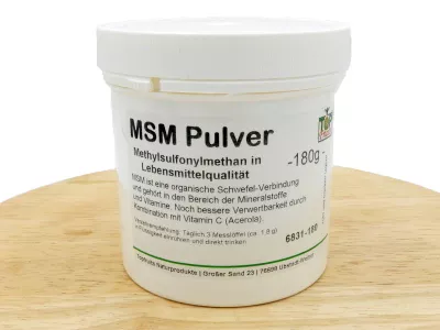 MSM Pulver (Methylsulfonylmethan) - 180g - organischer Schwefel