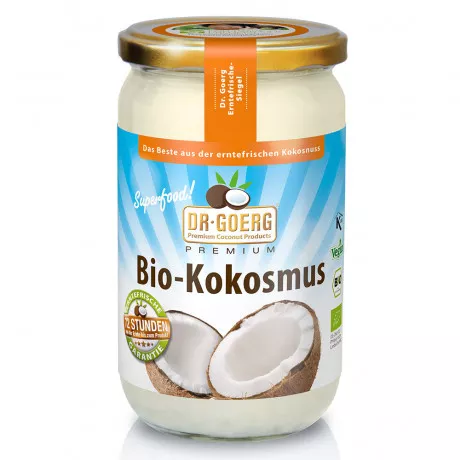 Kokosmus, natur von Dr. Goerg  -  biokbA - 1000g Glas - 100% Kokosnuss