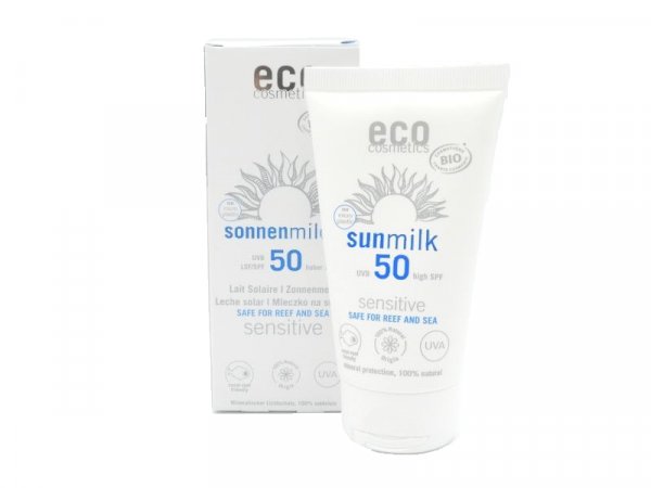Eco Cosmetics - Sonnenmilch LSF 50 sensitive- 75 ml - vegan